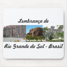 Mousepad lembrança de Rio Grande do Sul - Brasil