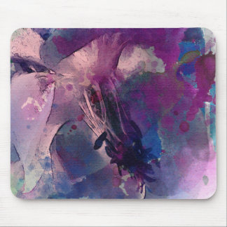 Mousepad Lila Flower Eded Watercolor Musmatta