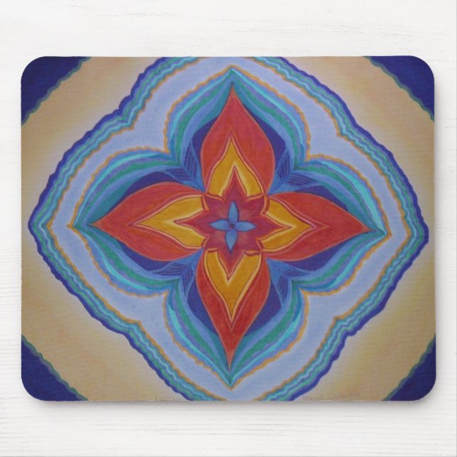 MOUSEPAD MANDALA, BLOMMA MUSMATTA (Framsidan)
