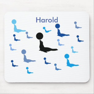 Mousepad - Många Circus Sälar med Namn Musmatta