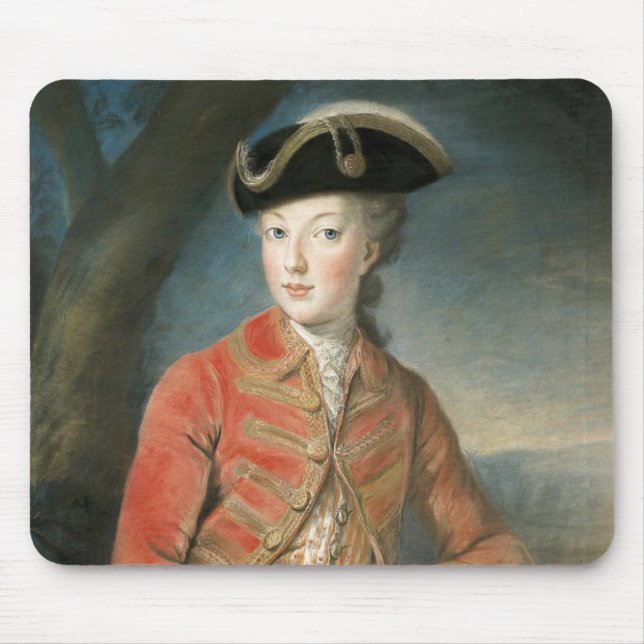Mousepad Marie Antoinette-jaktattire Kreutzing Musmatta (Framsidan)