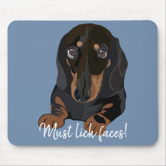 Mousepad måste Slicka Ansikte/Dachshund Puppy Musmatta
