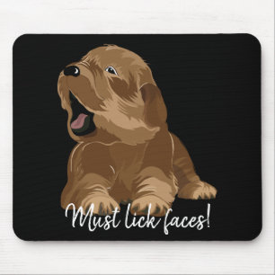Mousepad måste Slicka Ansikte/Hårig-valpen Musmatta