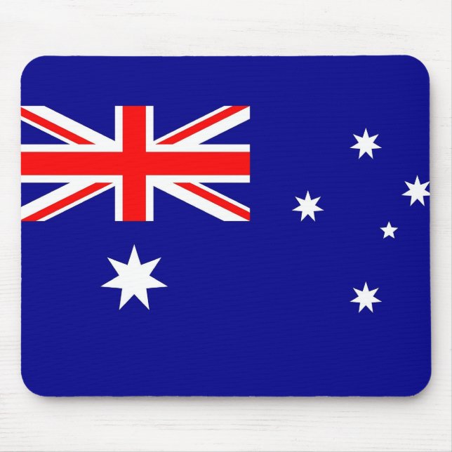 Mousepad med Australiens Flagga Musmatta (Framsidan)