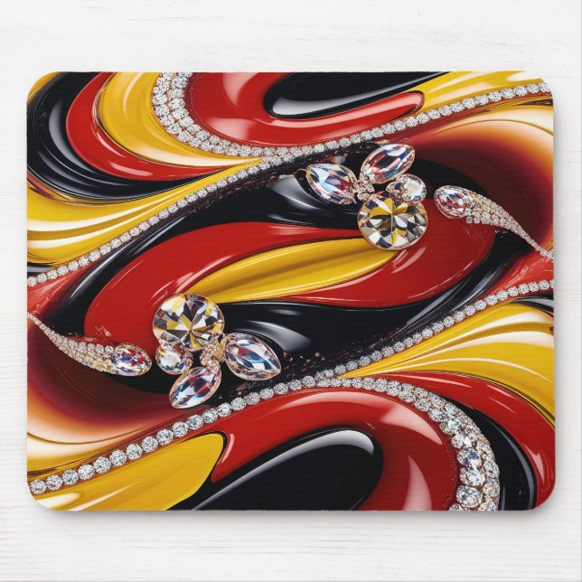 Mousepad med belgiskt Färg Design Musmatta (Framsidan)