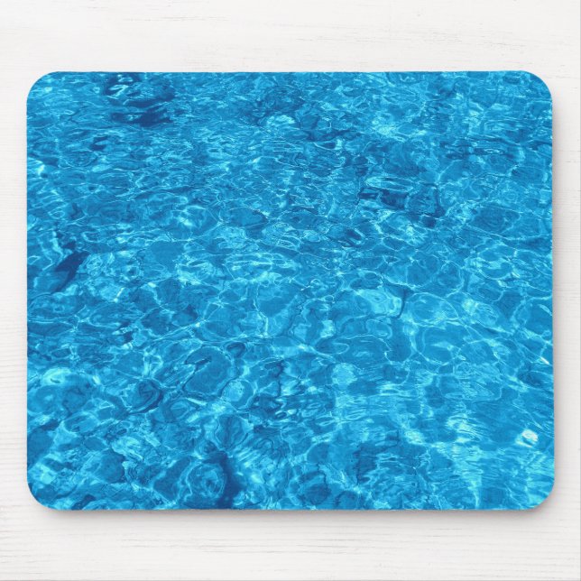 Mousepad med blått bevattnar design musmatta (Framsidan)
