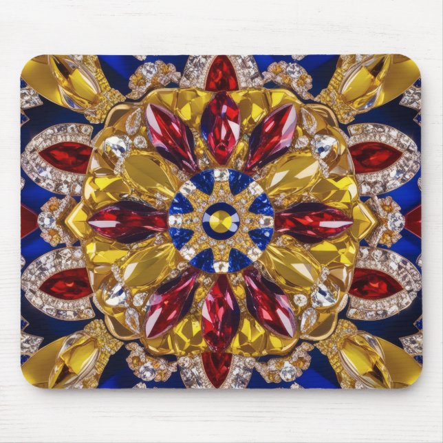 Mousepad med Colombia Färg Design Musmatta (Framsidan)