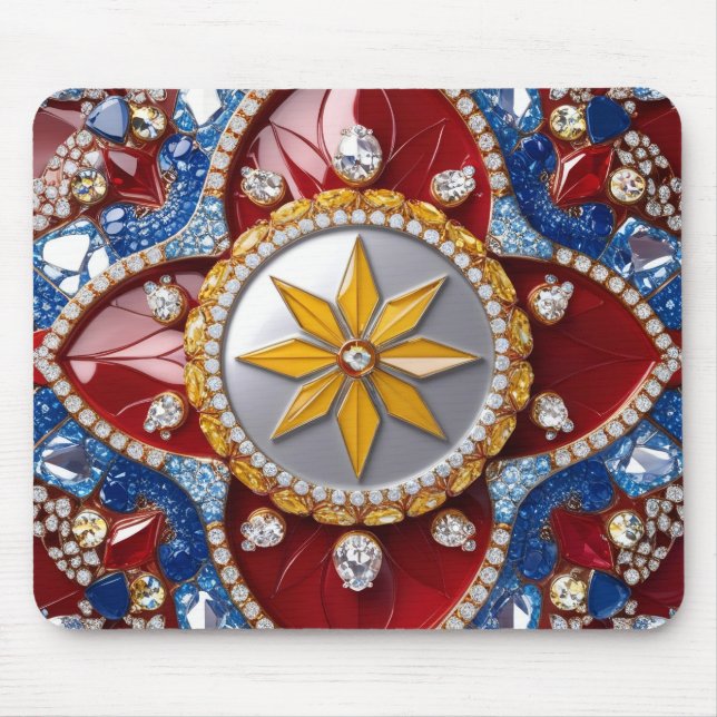 Mousepad med colombiansk Färg design Musmatta (Framsidan)