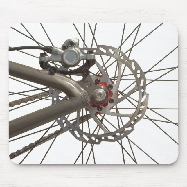 Mousepad med cykeln rullar navet musmatta (Framsidan)