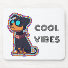 Mousepad med en coola hund som avger coola vibes musmatta