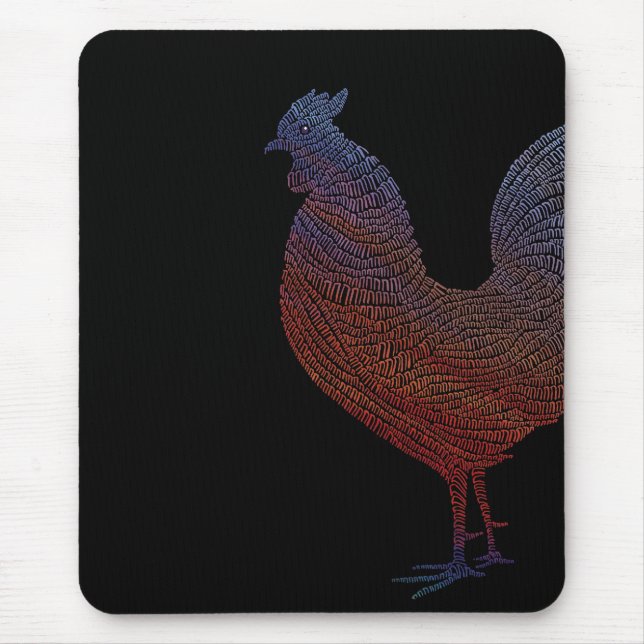 Mousepad med feg målning musmatta (Framsidan)