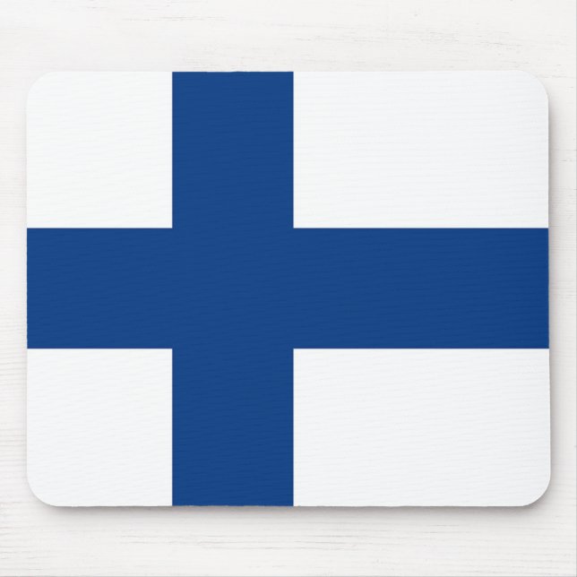 Mousepad med Finlands Flagga Musmatta (Framsidan)