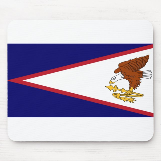 Mousepad med Flagga American Samoa- USA Musmatta (Framsidan)