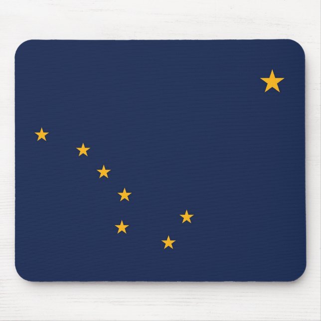 Mousepad med Flagga av Alaska-staten - USA Musmatta (Framsidan)
