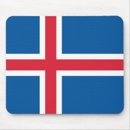 Mousepad med Flagga av Island Musmatta
