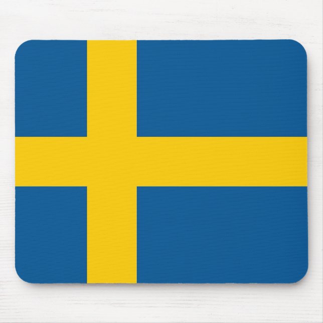 Mousepad med Flagga av Sverige Musmatta (Framsidan)
