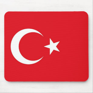 Mousepad med Flagga av Turkiet Musmatta