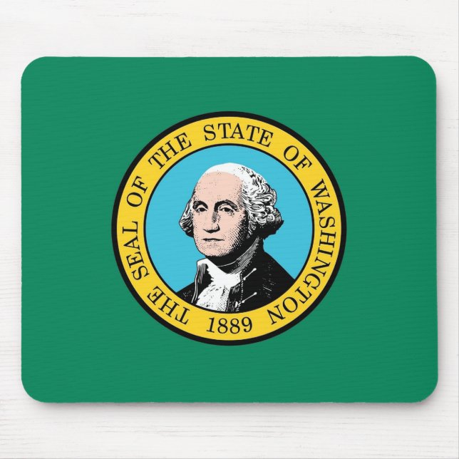 Mousepad med Flagga av Washington State - USA Musmatta (Framsidan)