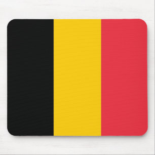 Mousepad med Flagga Belgien Musmatta