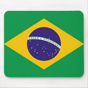 Mousepad med Flagga från Brasilien Musmatta