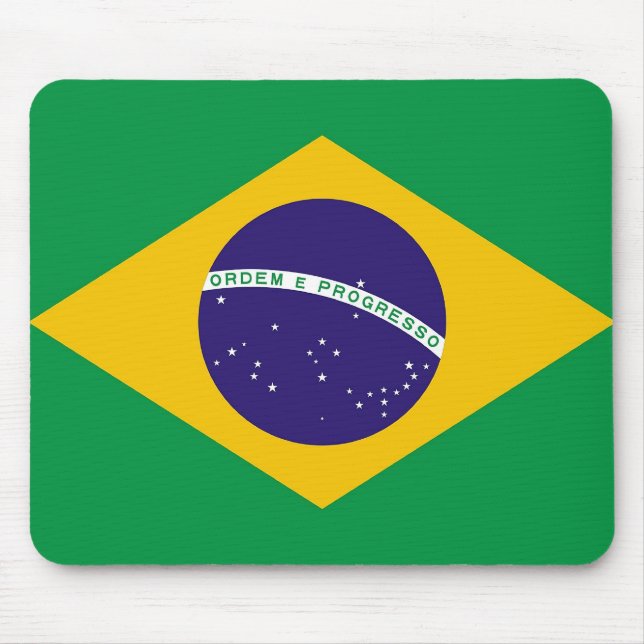 Mousepad med Flagga från Brasilien Musmatta (Framsidan)