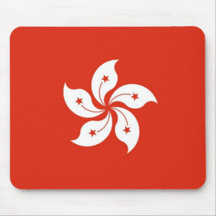 Mousepad med Flagga från Hongkong, China Musmatta