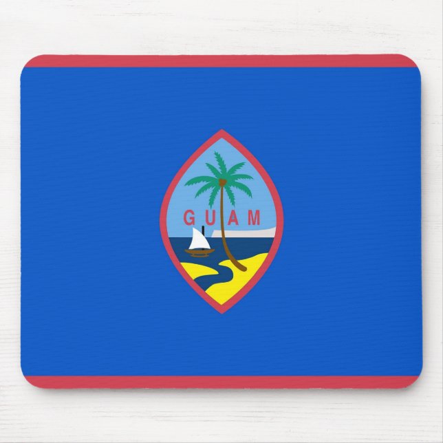 Mousepad med Flagga Guam - USA Musmatta (Framsidan)