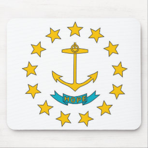 Mousepad med Flagga i Rhode island-staten - USA Musmatta
