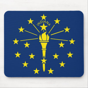 Mousepad med Flagga Indiana State - USA Musmatta