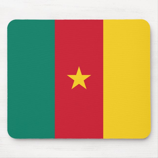 Mousepad med Flagga Kamerun Musmatta (Framsidan)
