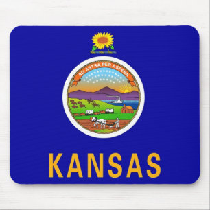 Mousepad med Flagga Kansas State - USA Musmatta