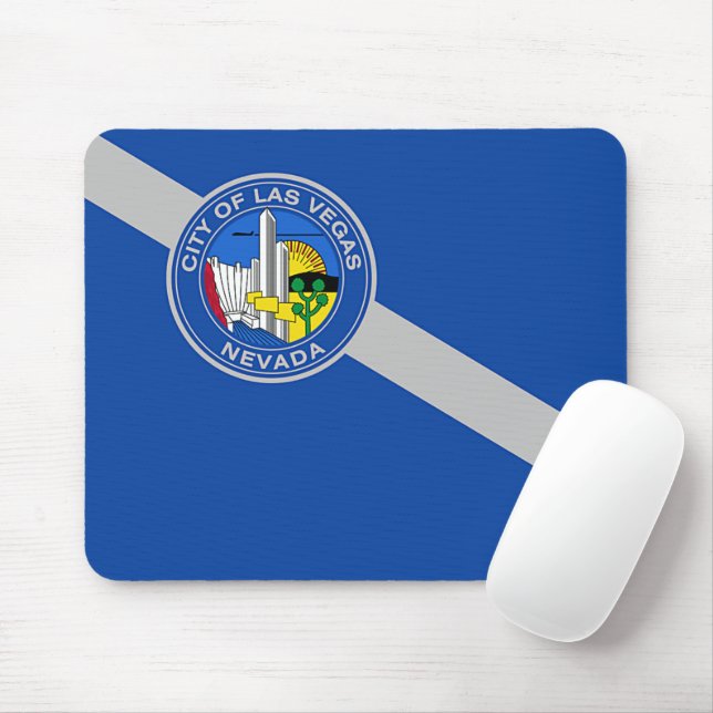 Mousepad med Flagga Las Vegas, USA Musmatta (Med mus)