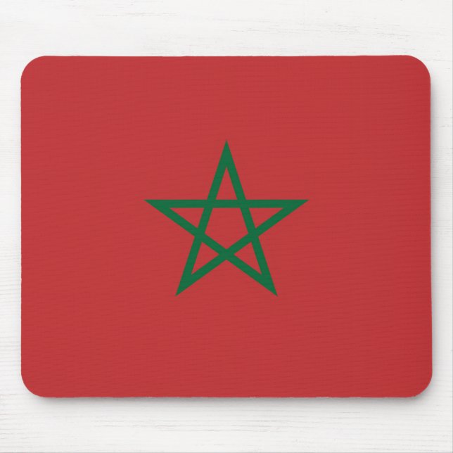 Mousepad med Flagga Marocko Musmatta (Framsidan)