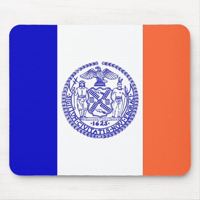 Mousepad med Flagga New York City - USA Musmatta (Framsidan)