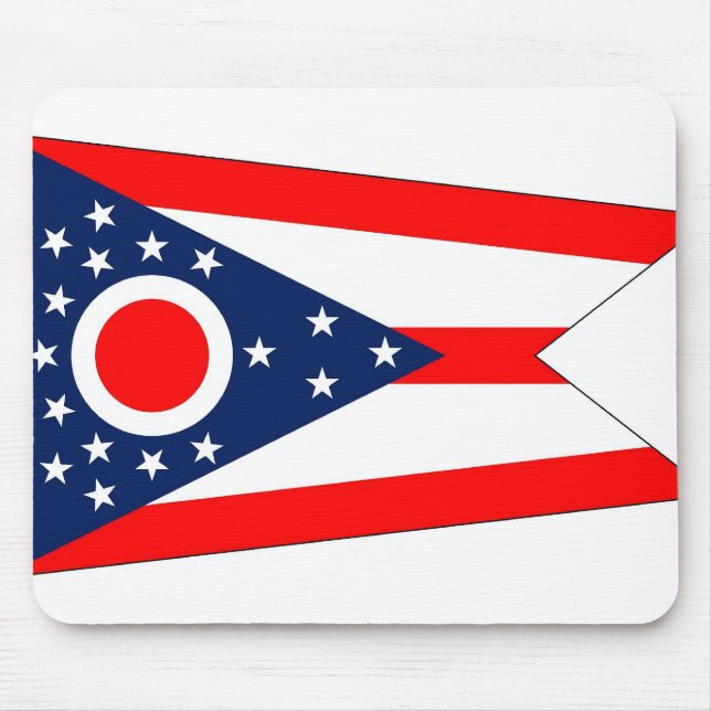 Mousepad med Flagga Ohio State - USA Musmatta (Framsidan)