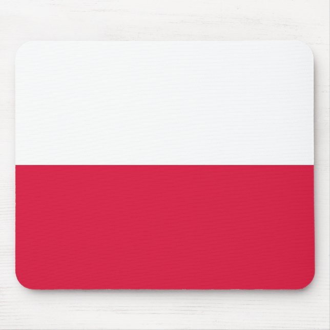 Mousepad med Flagga Polen Musmatta (Framsidan)