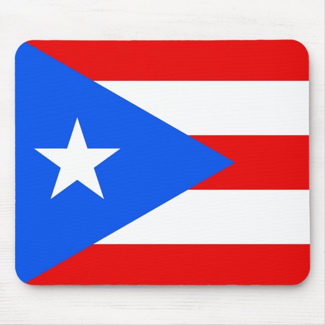Mousepad med Flagga Puerto Rico - USA Musmatta (Framsidan)