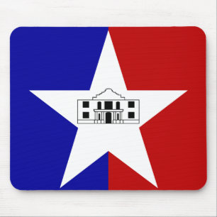 Mousepad med Flagga San Antonio, USA Musmatta