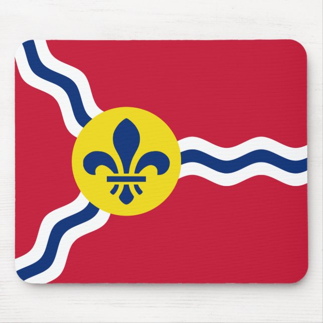 Mousepad med Flagga St. Louis, Missouri Musmatta (Framsidan)