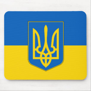 Mousepad med Flagga Ukraina Musmatta