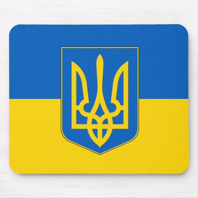 Mousepad med Flagga Ukraina Musmatta (Framsidan)