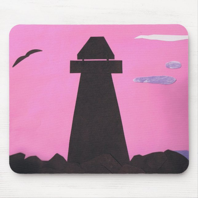 Mousepad med fyr design musmatta (Framsidan)