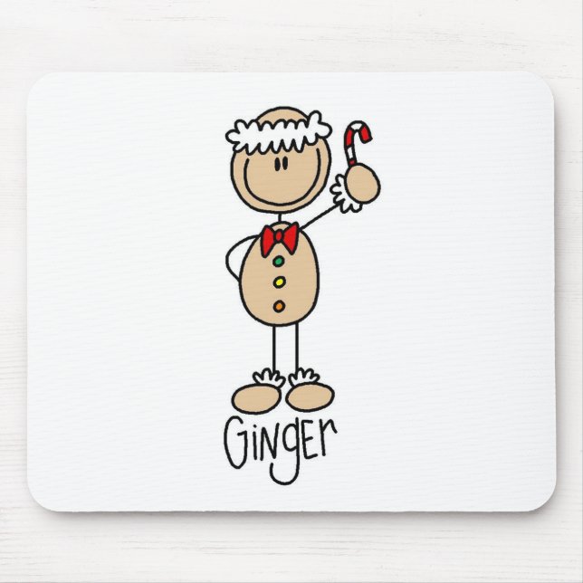Mousepad med Gingerbread Man Musmatta (Framsidan)