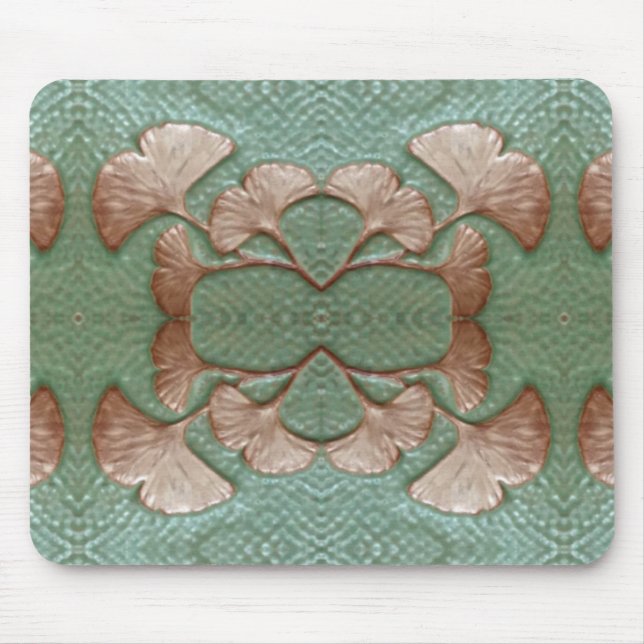 Mousepad med Gingko-avtryck Musmatta (Framsidan)