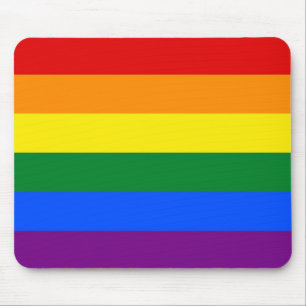Mousepad med HBT Rainbow Flagga Musmatta