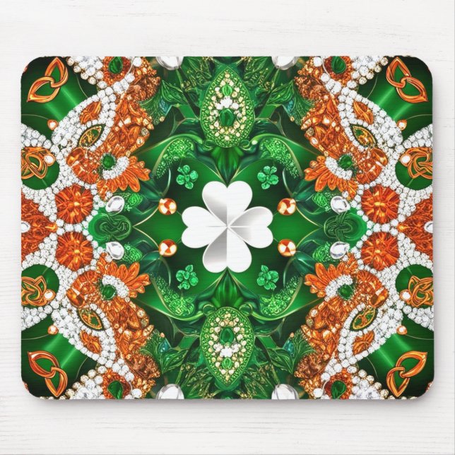 Mousepad med Ireland Färg Design Musmatta (Framsidan)