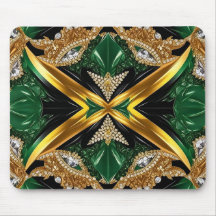 Mousepad med Jamaican Färg Design