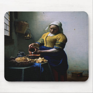 Mousepad med Johannes Vermeer målning Musmatta