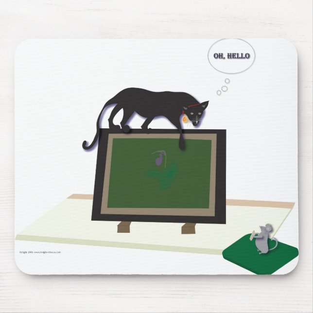 Mousepad med katten och musen musmatta (Framsidan)