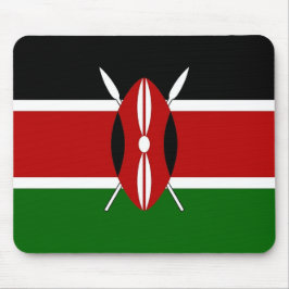 Mousepad med Kenyas Flagga Musmatta